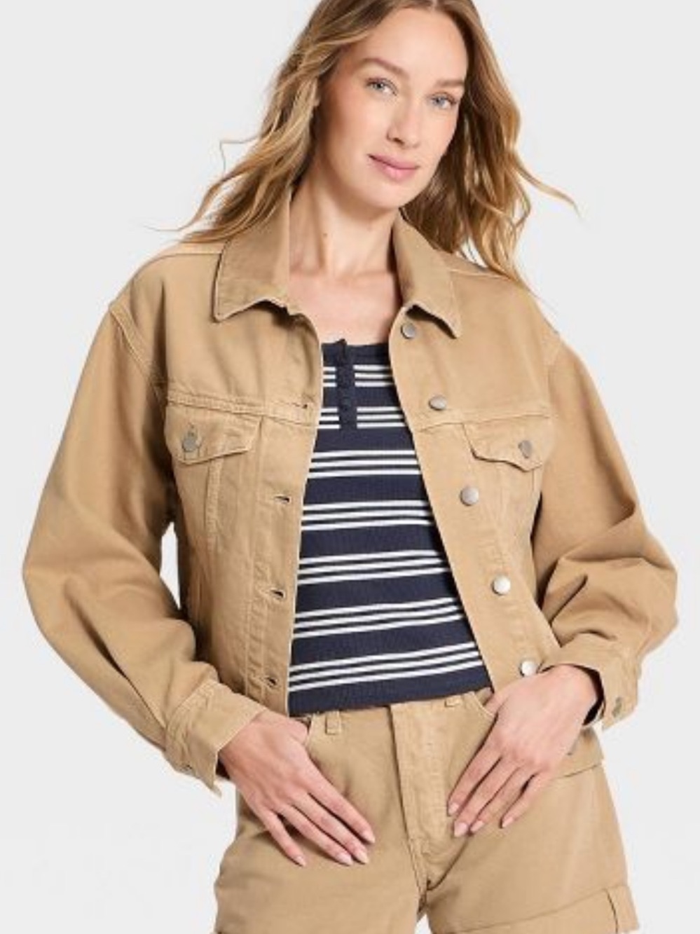 Universal threads Beige Trucker denim Jacket